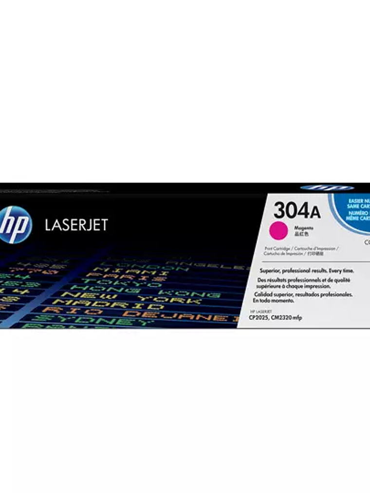 Cartucho de tóner magenta HP 304a 1
