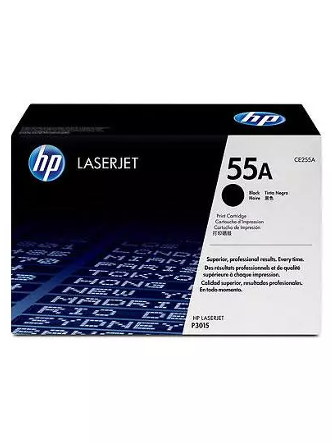 Cartucho de tóner negro HP 55a 1