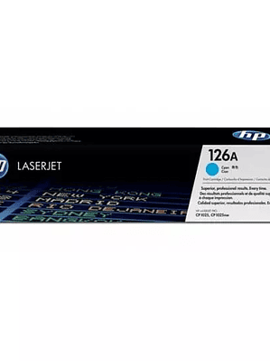 Cartucho de tóner cian HP 126a