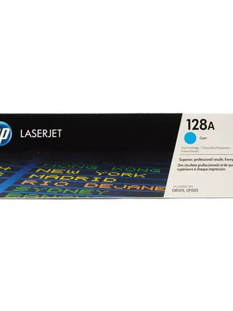 Cartucho de tóner cian HP 128a 1
