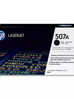 Cartucho de tóner negro HP 507a