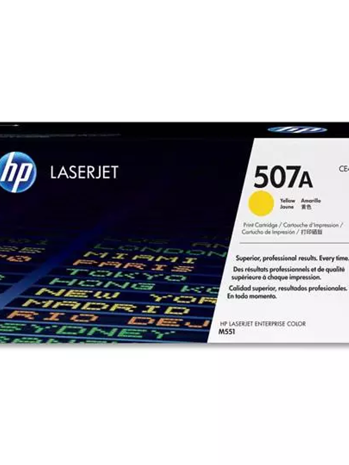 Cartucho de tóner amarillo HP 507a 1