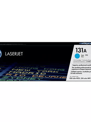 Cartucho de tóner cian HP 131a