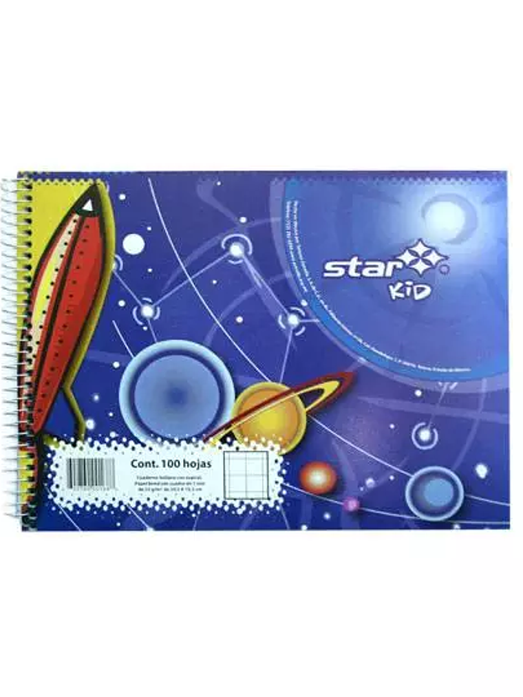 Cuaderno espiral forma italiana Estrella 1