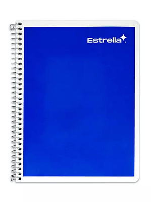 Cuaderno espiral forma francesa Estrella