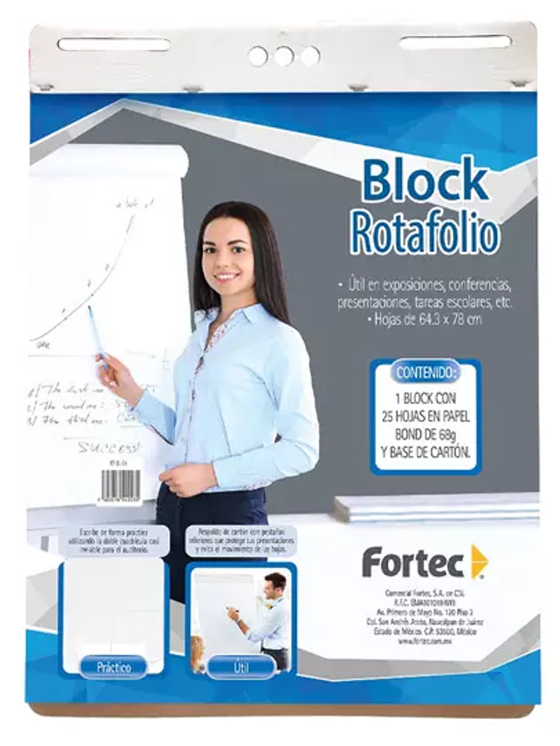 Rotafolio Fortec 64.3 x 78 cm block con 1
