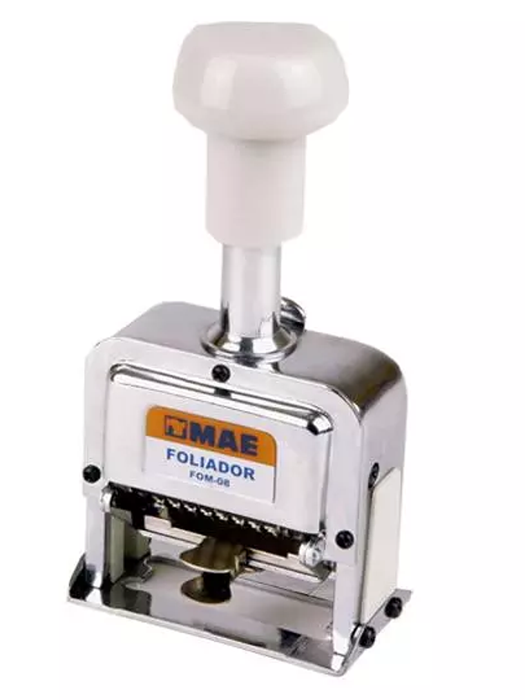 Foliador semiautomatico de 6 digitos mae 1