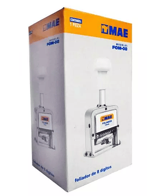 Foliador semiautomatico de 8 digitos mae