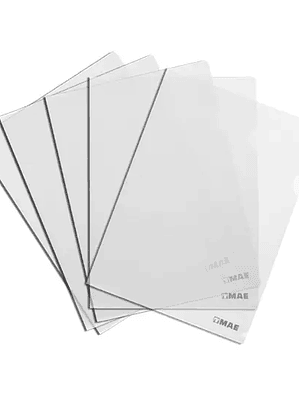 Folder en l mae tamaño carta paquete con