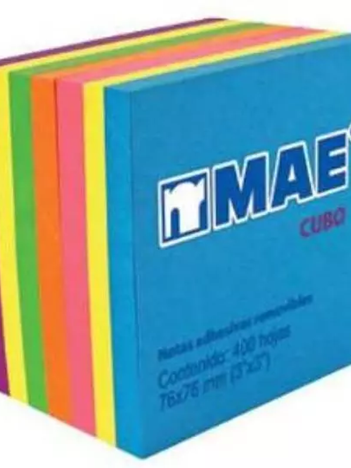 Notas adhesivas mae neón 3x3 con 400 hoj 1