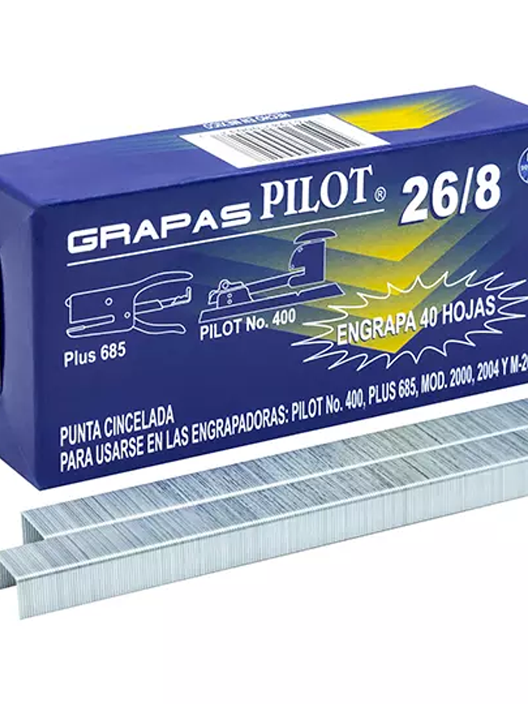 Grapas especiales 26/8 Pilot caja con 5, 1