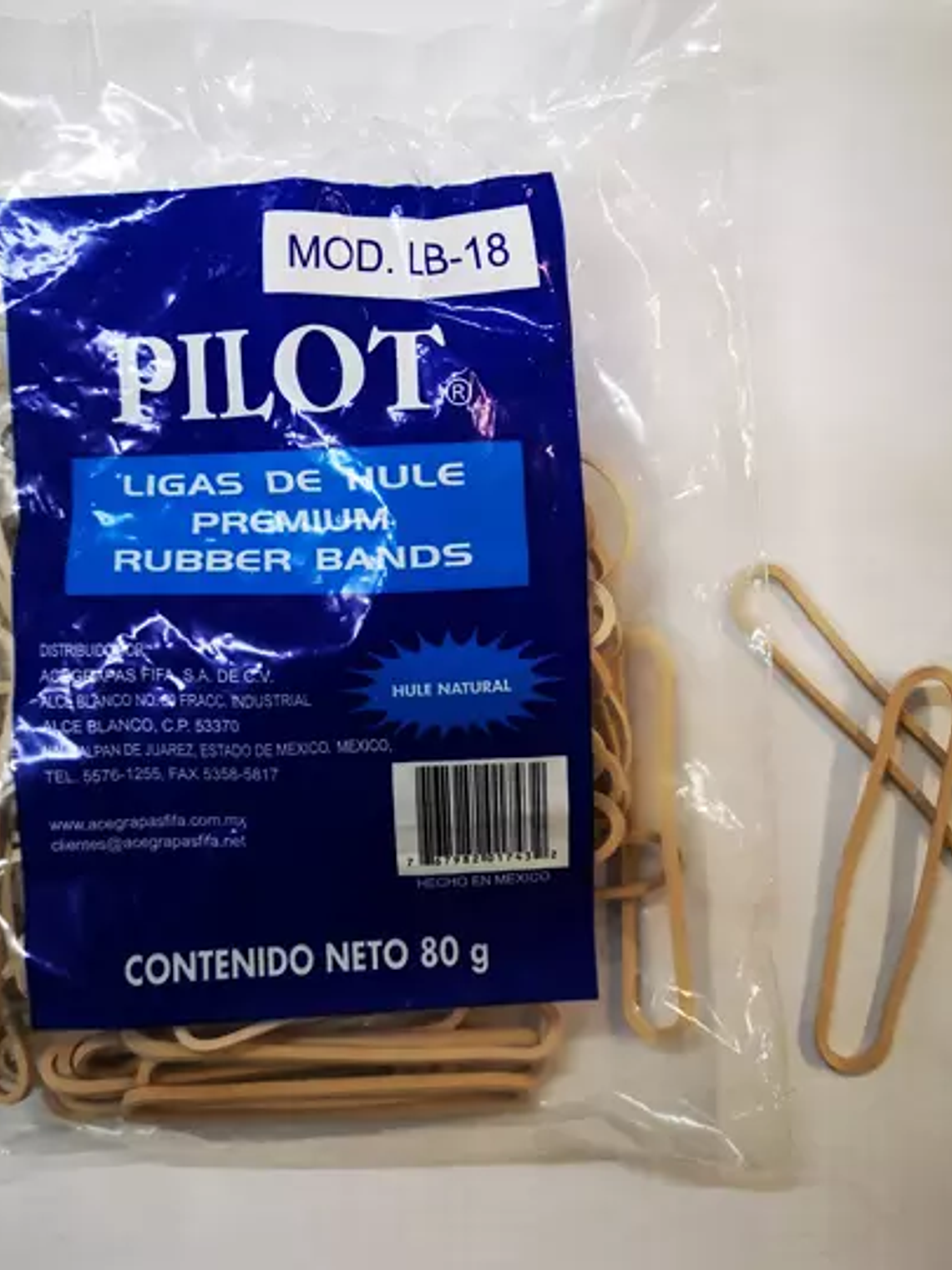 Ligas Pilot No. 18 nacional bolsa de 80 1