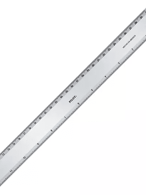 Regla metálica de aluminio Pilot de 30 c