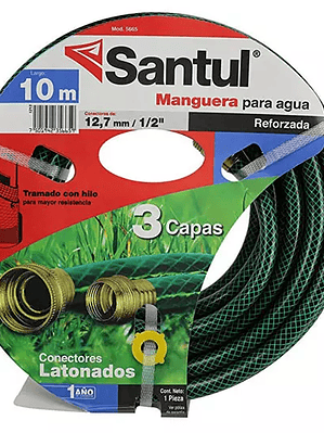 Manguera santul 3 capas color verde de 1