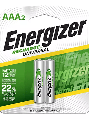 Pila Recargable Energizer AAA blíster co