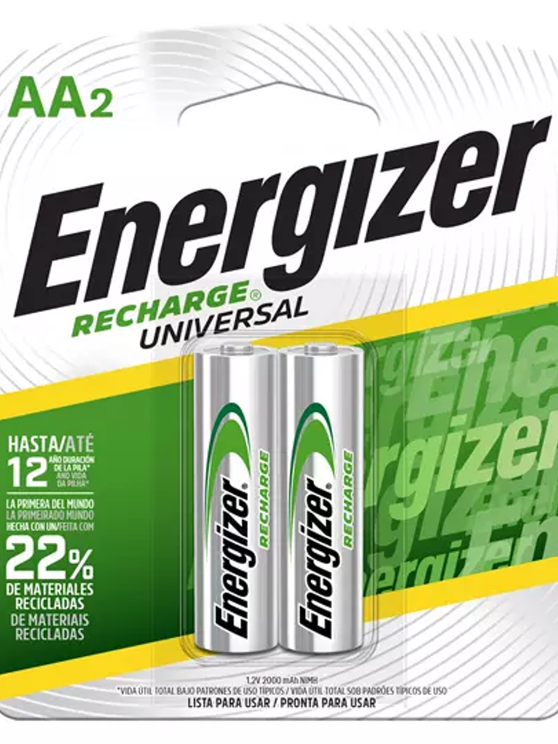 Pila Recargable Energizer AA blíster con 1