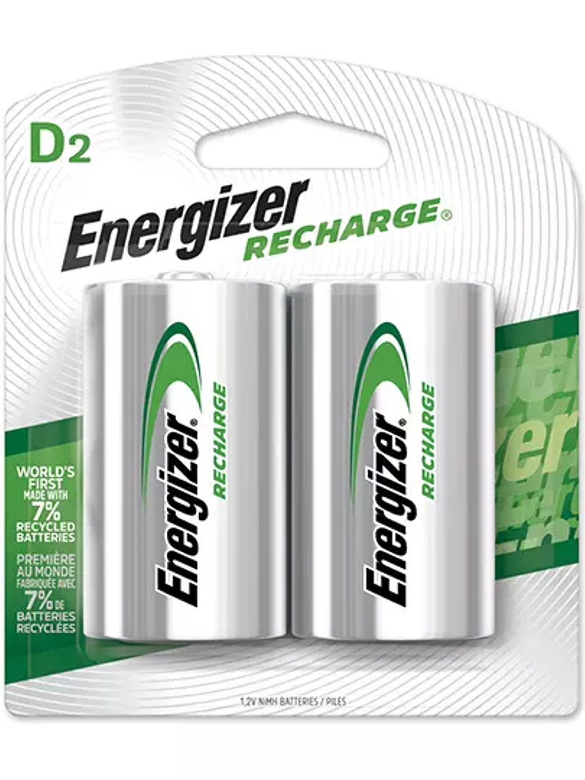 Pila Recargable Energizer D blíster con 1