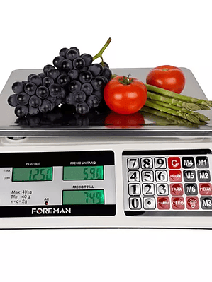 Báscula FOREMAN Digital 40 KG Recargable