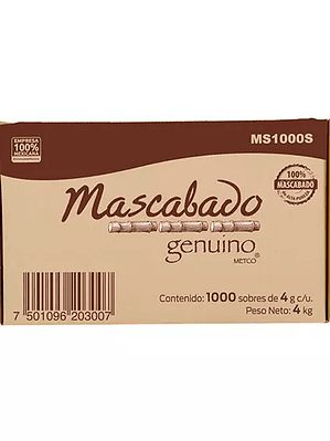 AZUCAR MASCABADO METCO CAJA CON 1000 SOB
