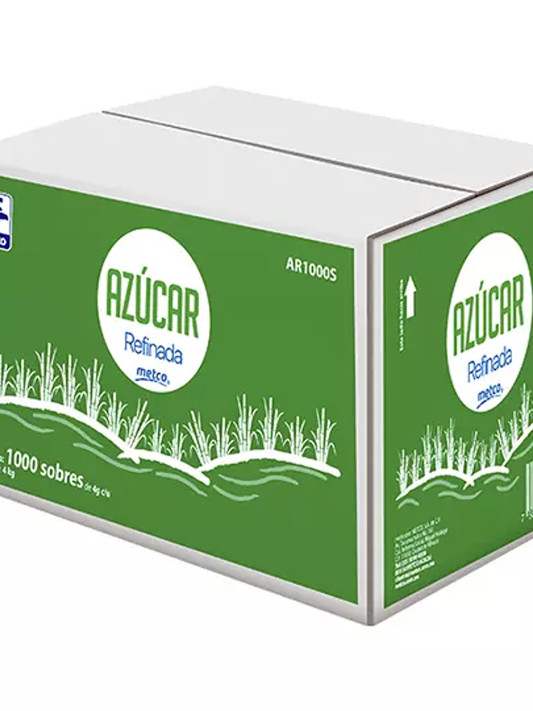 AZUCAR REFINADA METCO CAJA CON 1000 SOBR 1