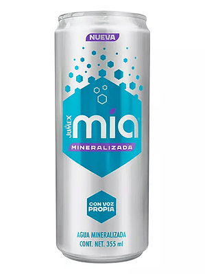 AGUA MINERALIZADA MIA 355 ML C/12 PZAS