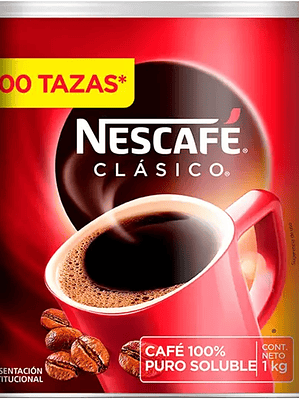 Café soluble nescafé clásico en bote de
