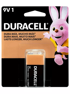 Pila alcalina Duracell 9v blíster de 1 p