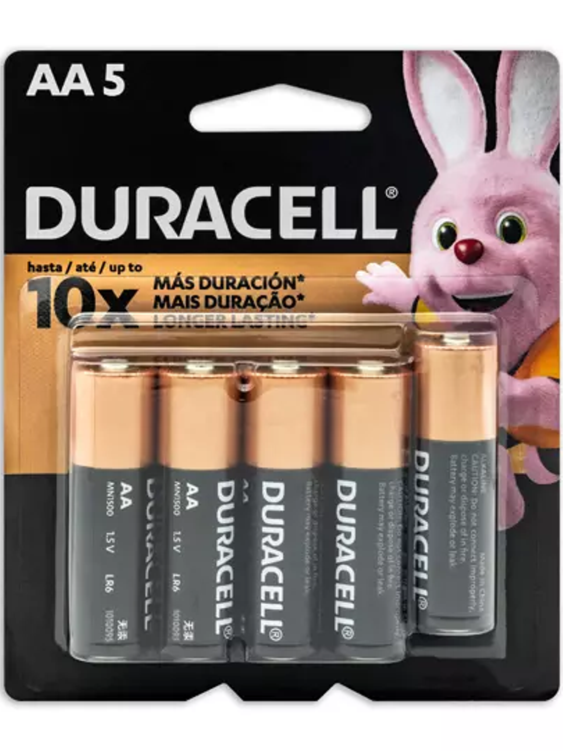 Pila alcalina Duracell AA blíster 4 + 1 1