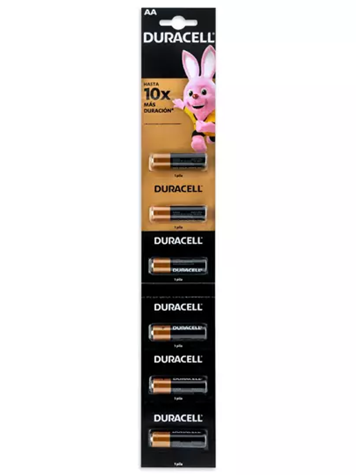 Pila alcalina Duracell AA blíster con 6 1