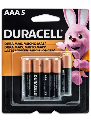 Pila alcalina Duracell AAA blíster 4 + 1