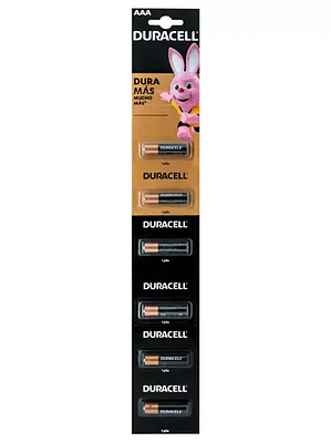 Pila alcalina Duracell AAA blíster con 6
