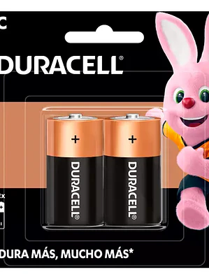 Pila alcalina Duracell C blíster con 2 p