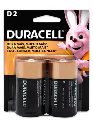 Pila alcalina Duracell D blíster con 2 p