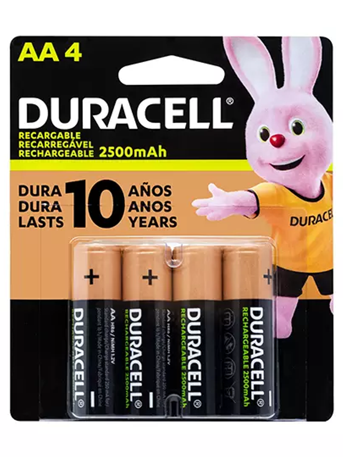 Pila recargable Duracell AA blíster con 1