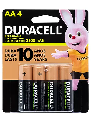 Pila recargable Duracell AA blíster con