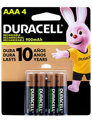 Pila recargable Duracell AAA blíster con