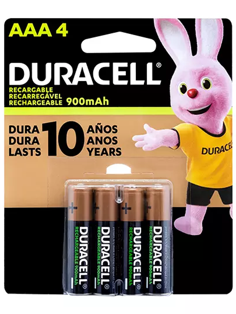 Pila recargable Duracell AAA blíster con 1
