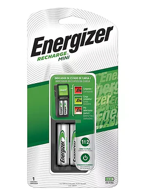 Cargador Mini Energizer con 2 pilas AA