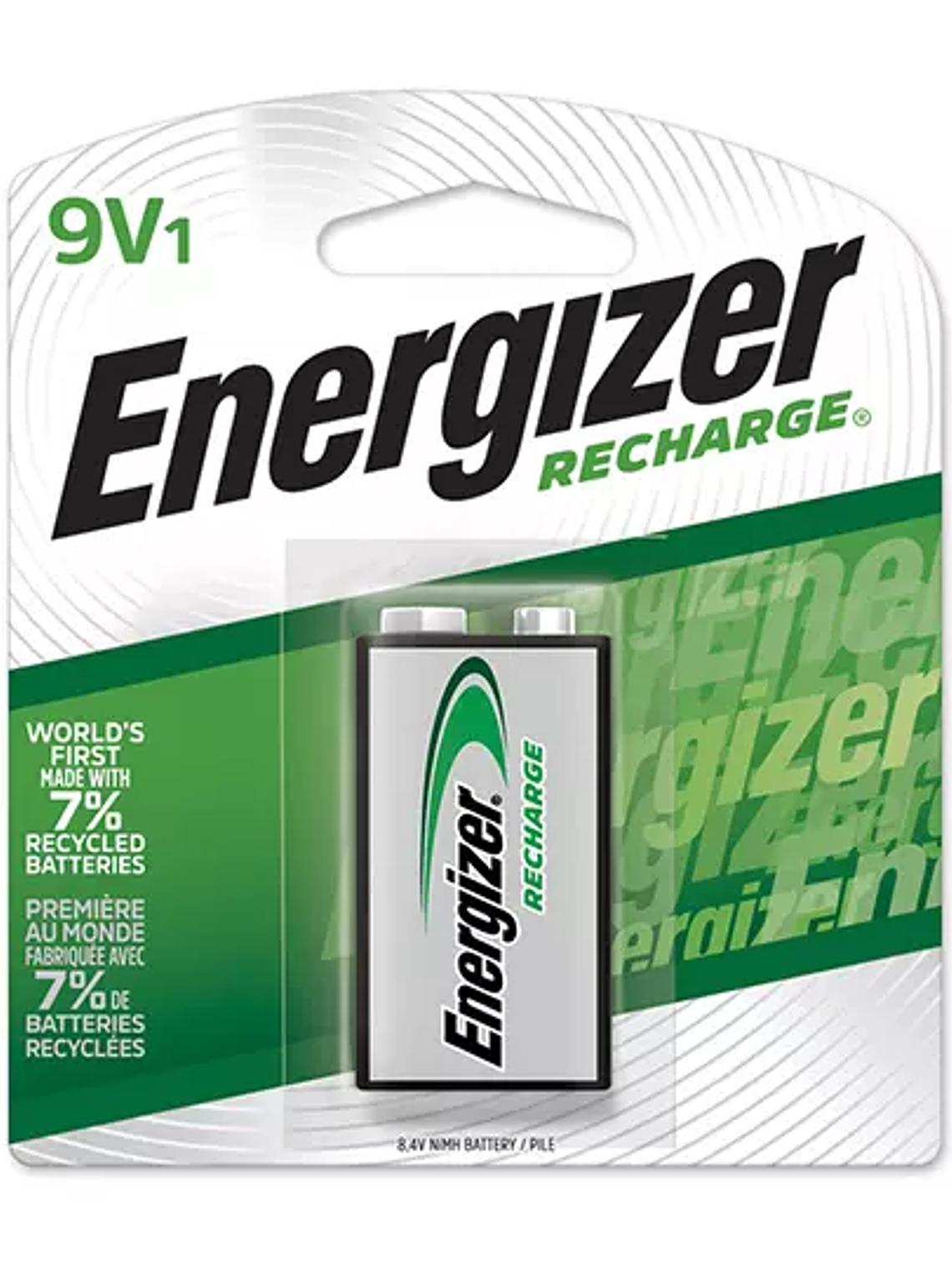 Pila Recargable Energizer 9 v blister de 1