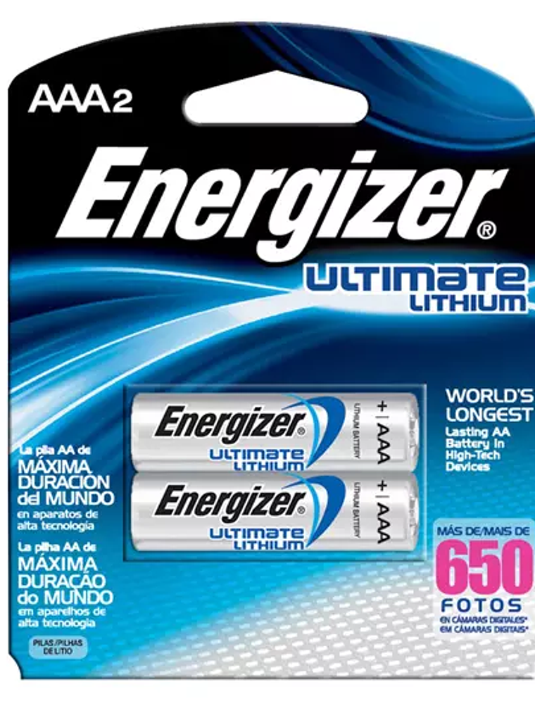 Pila de Litio Energizer AAA blíster con 1
