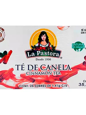 Té de canela LA PASTORA caja con 25 sobr