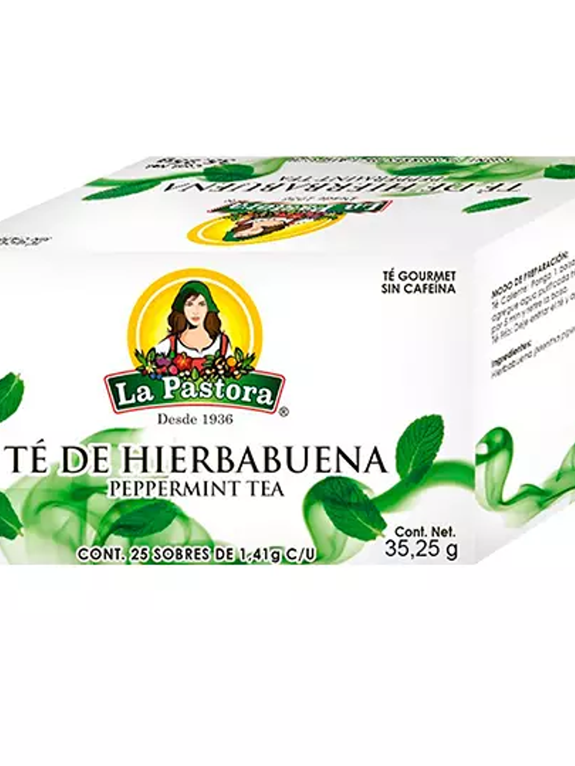 Té de hierbabuena LA PASTORA caja con 25 1