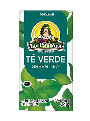 Té verde LA PASTORA caja con 25 sobres