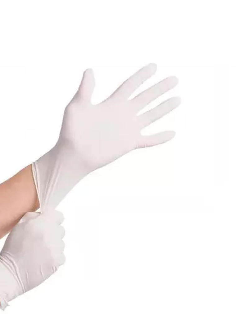 Guante de látex talla mediana color blan 1