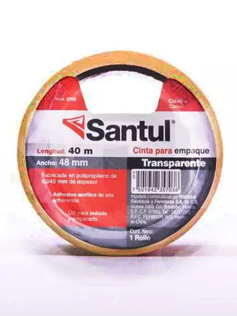 Cinta adhesiva santul transparente 40 m 1