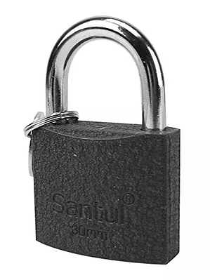 Candado de hierro santul de 32mm.  más 2