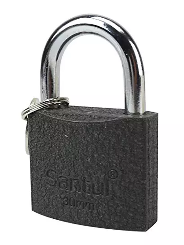 Candado de hierro santul de 32mm.  más 2 1