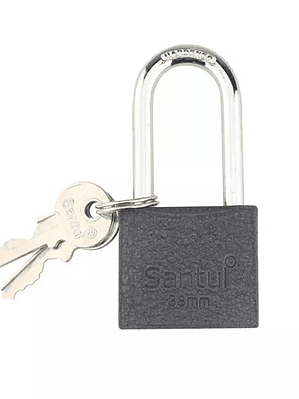 Candado de hierro santul de 38mm.  más 2