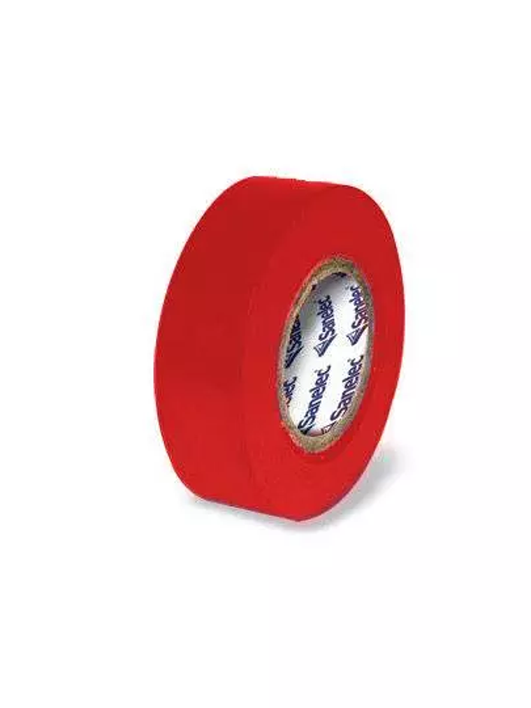 Cinta de aislar santul 9 m rojo. 1