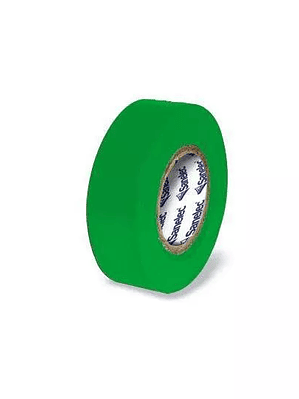 Cinta de aislar santul 9 m verde.